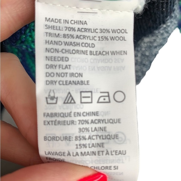 NWT Prana Wool Blend Nautical Striped Seffi Sweater Size Large - Picture 9 of 12